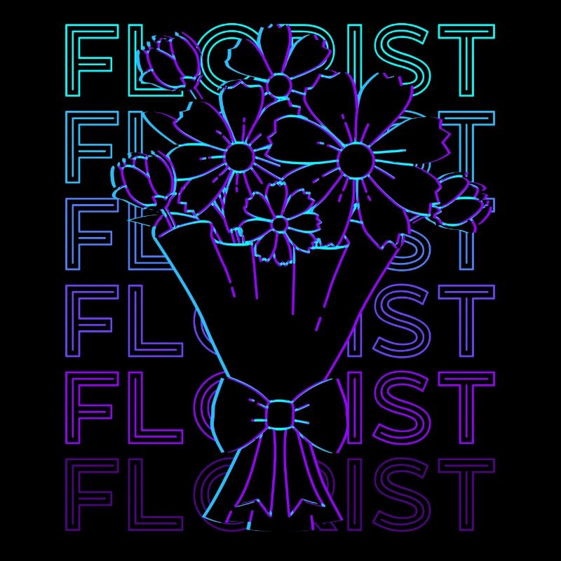 Florist Floristry Retro Gift