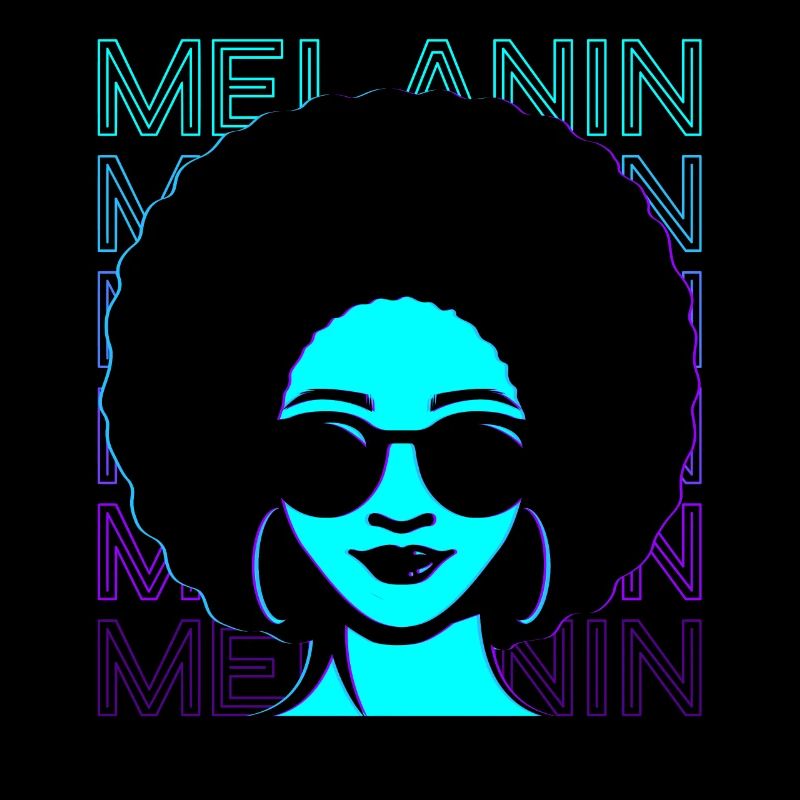 Melanin Black Pride Black History Retro