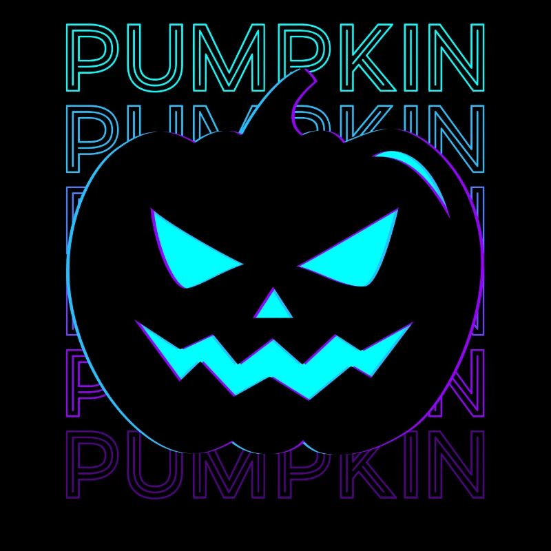 Tête de citrouille Jack O Lantern Halloween Rétro