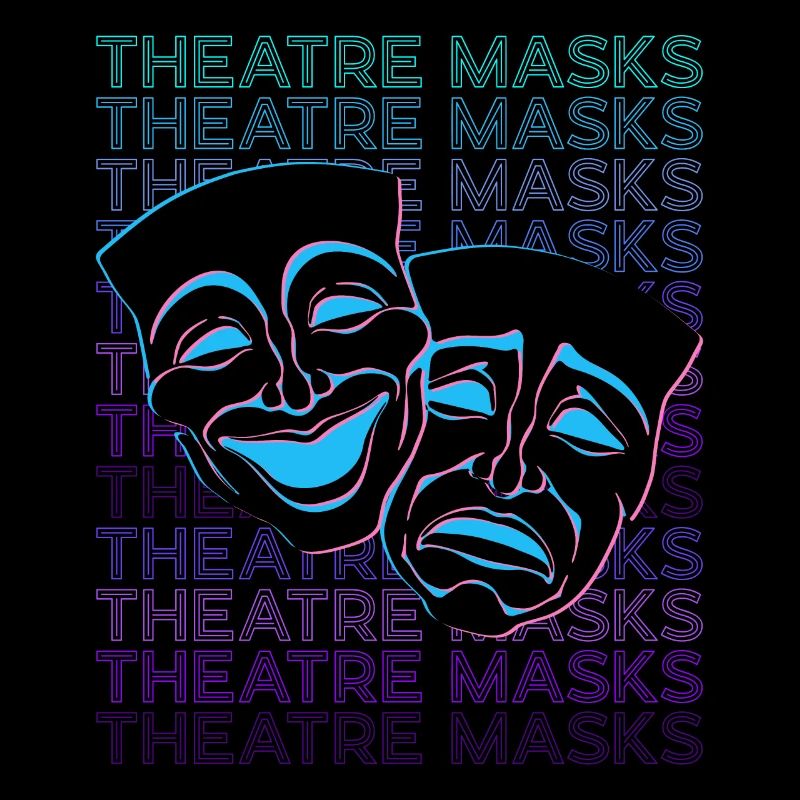 Masques de théâtre Rétro