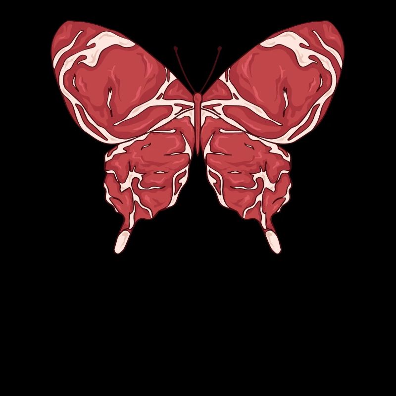 Meatcore Aesthetics Weirdcore Butterfly