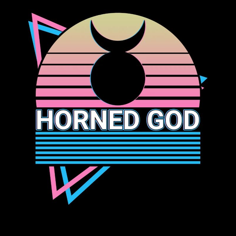 Horned God Wicca Pagan Pagan Retro