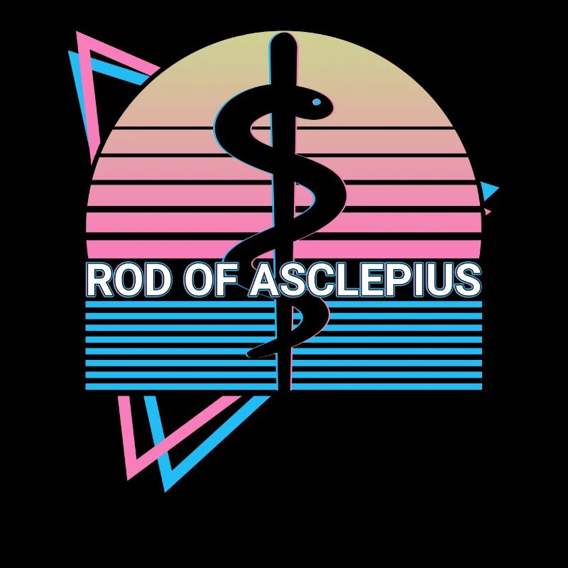 Bâton d’Esculape d’Asklepios Rod d’Esculape