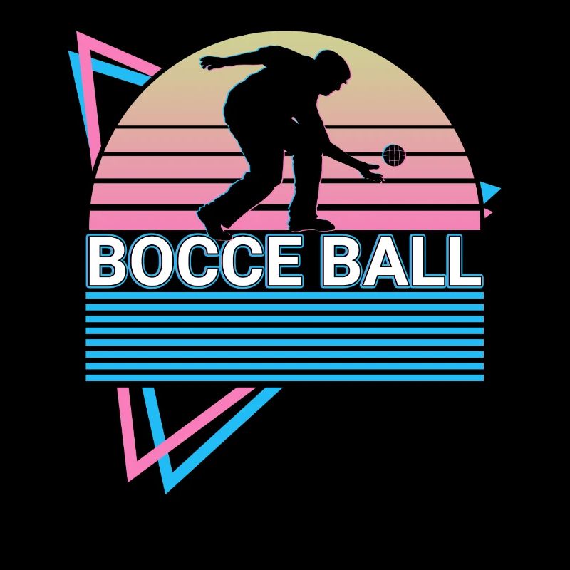 Boccia-Spieler Retro