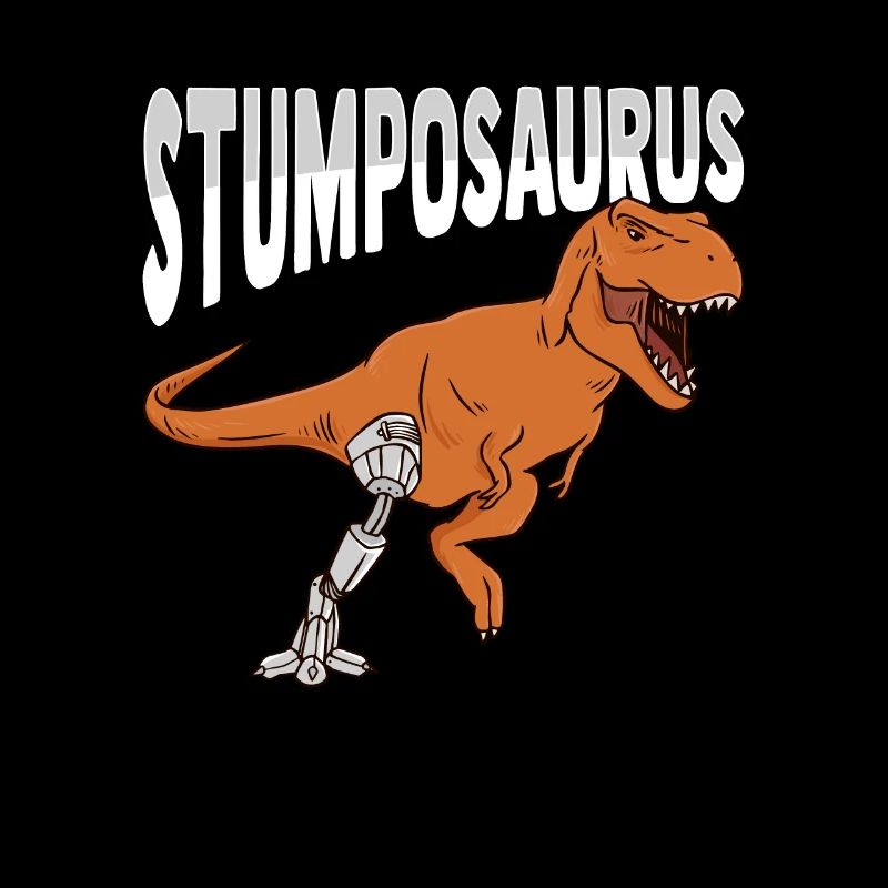 Prothèse de jambe amputée T-rex