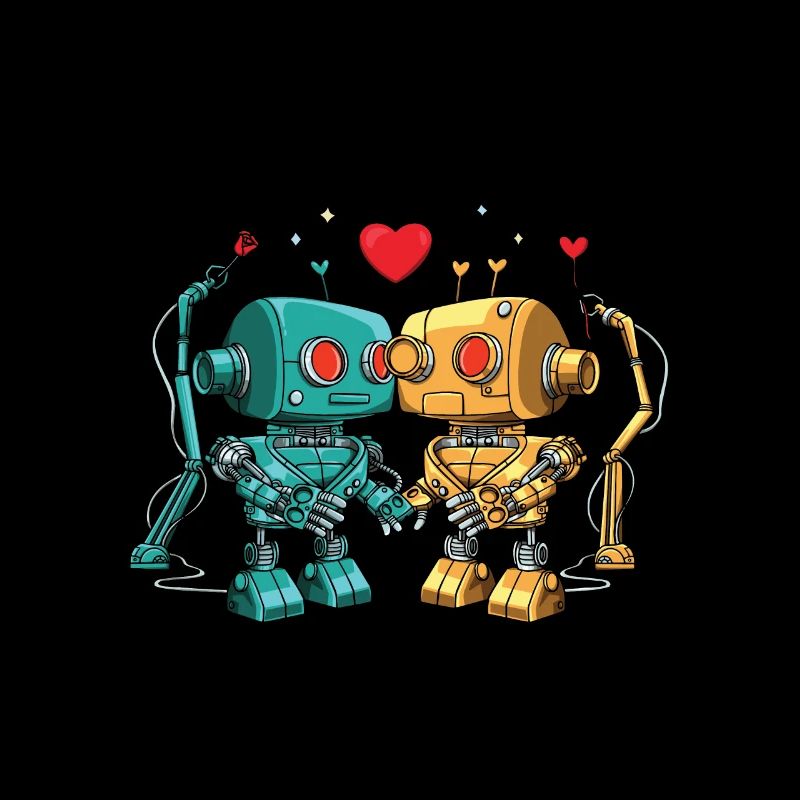 Robots in love for a robot engineer