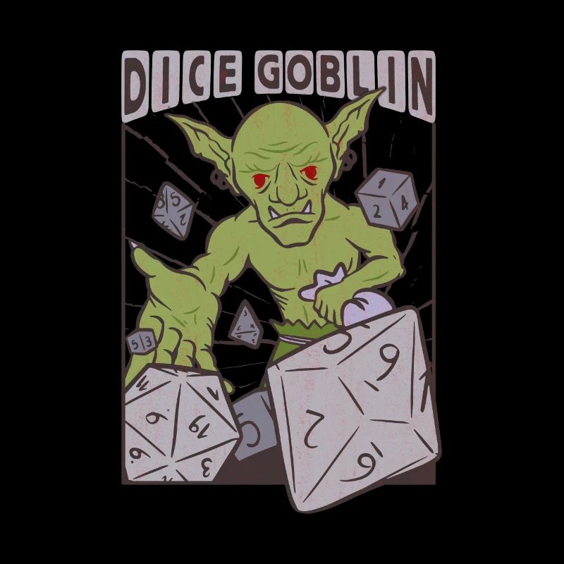 Dice Goblin Orc D20 Dice Design Für Ein Rpg Gamer