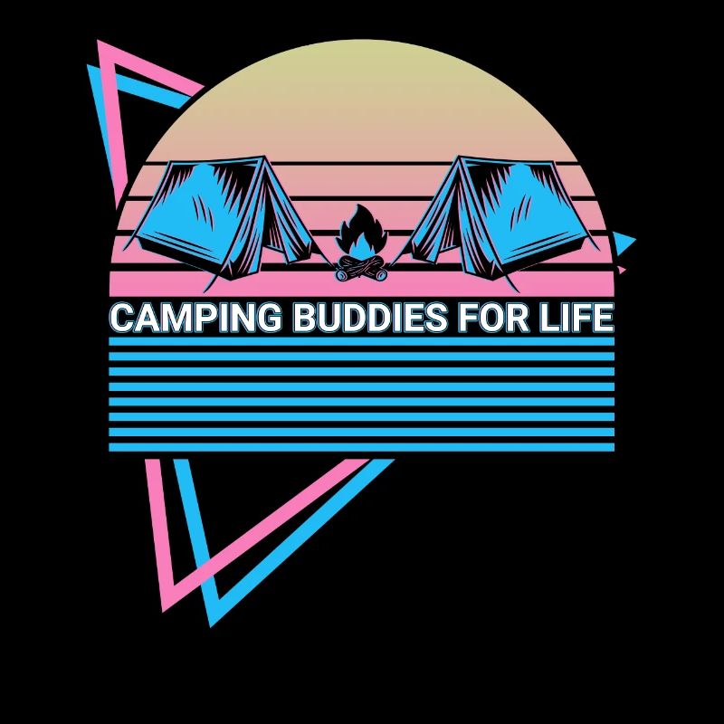 Fun camping camper Camp Retro