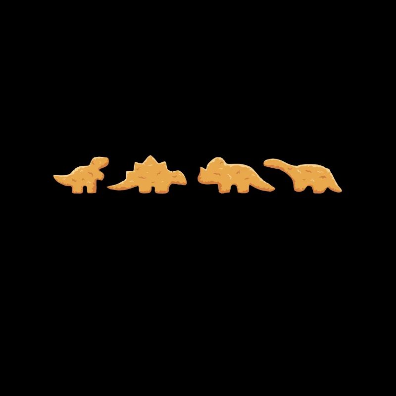 Dino Nuggets Grafik Chicken Nugget Lover