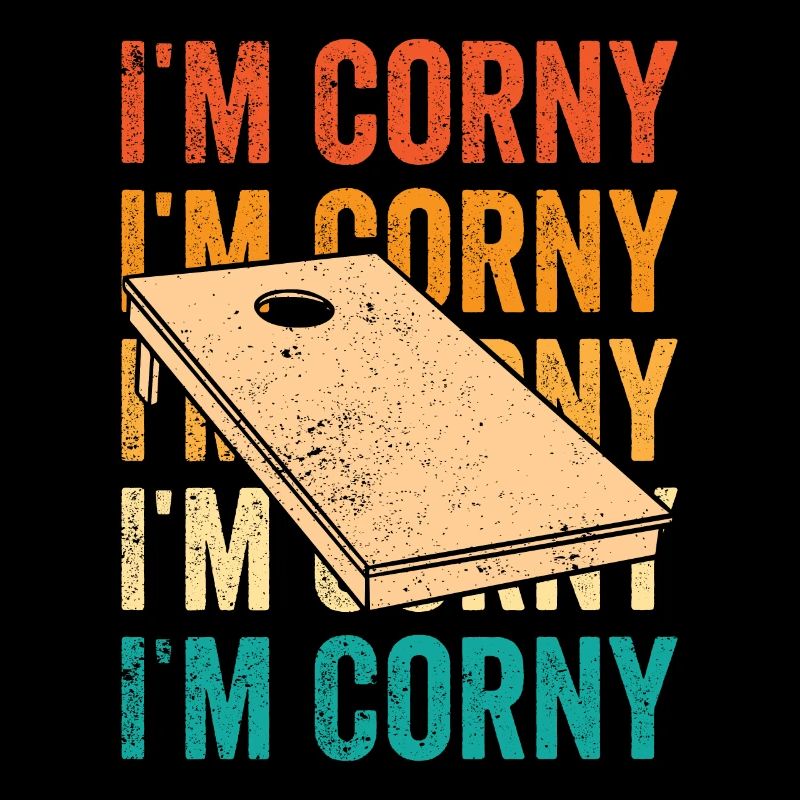 Funny Cornhole Corn Hole Retro