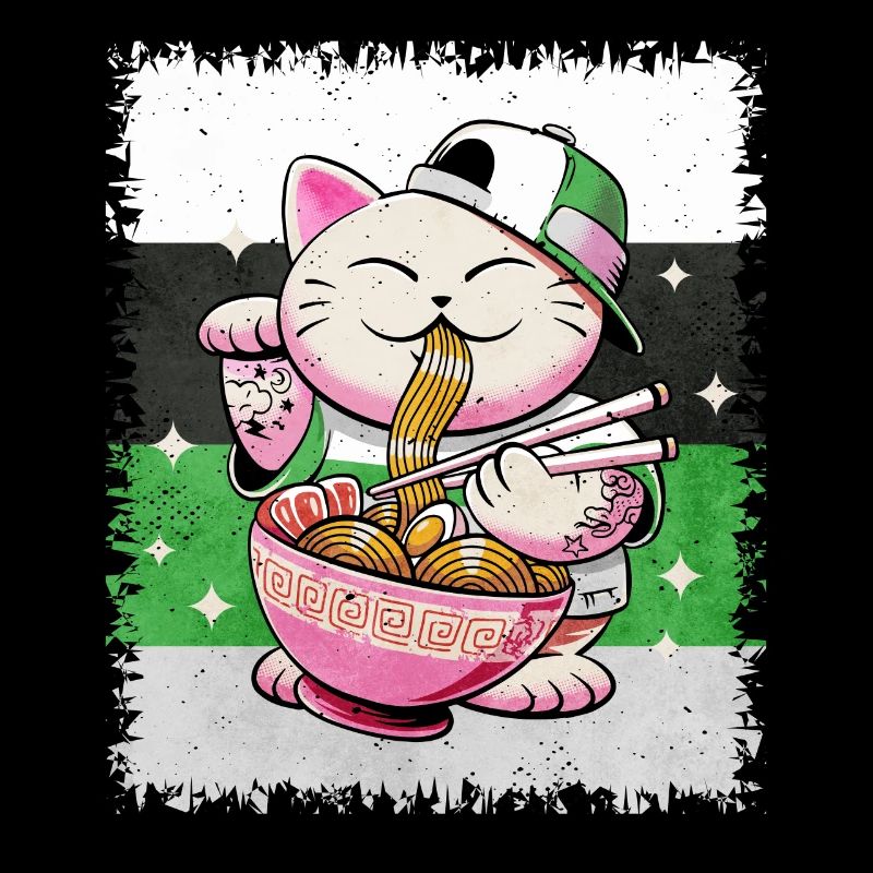 Demiromantic Pride Flag Japanese Ramen Kat