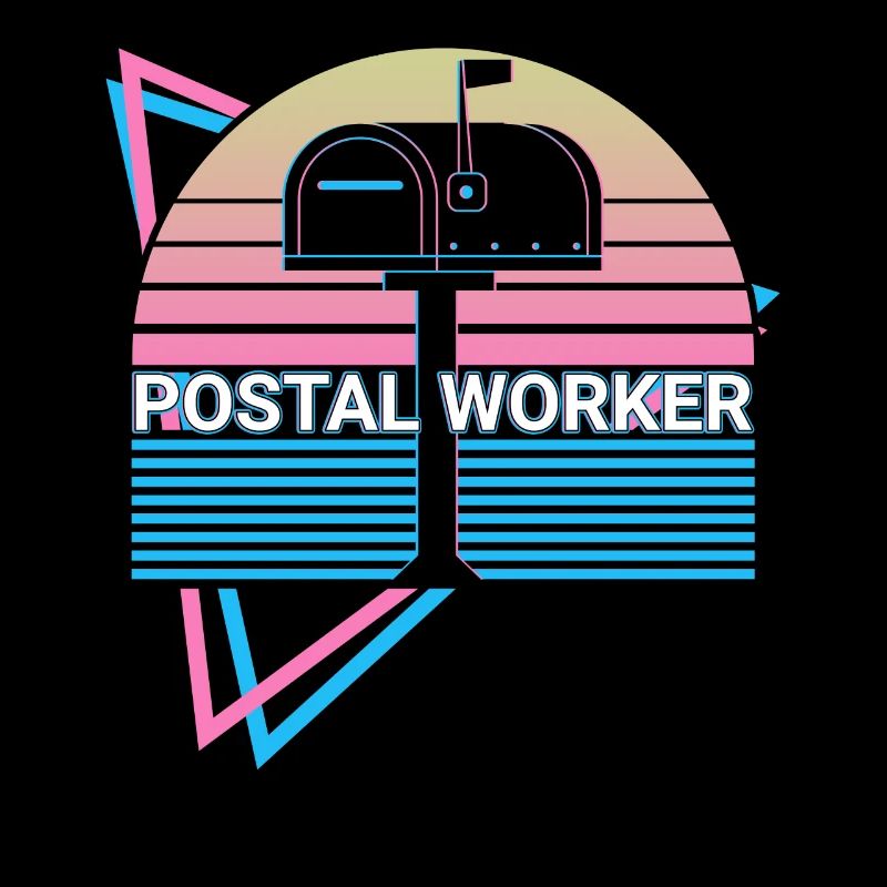 Postal Worker Postal Service Postman Retro