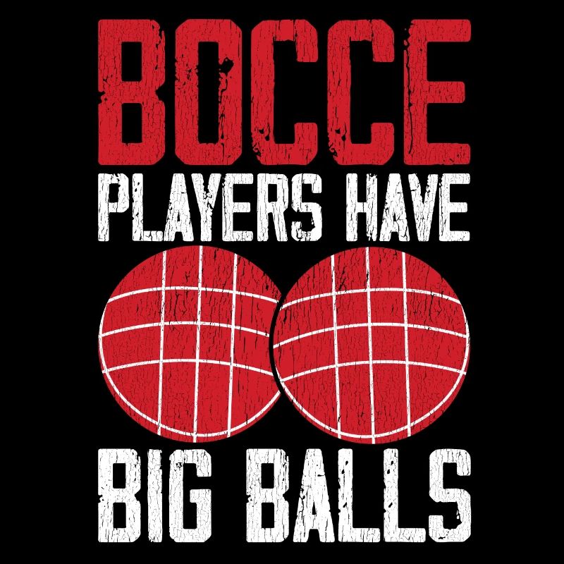 Lustiger Boccia-Spieler