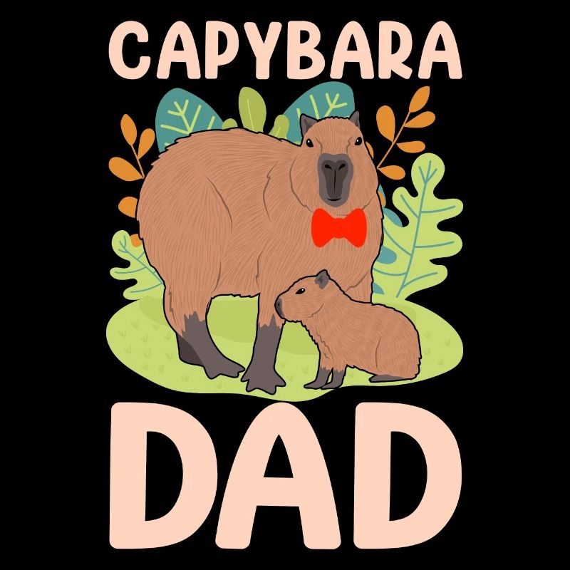 Lustiges Capybara Papa Papa