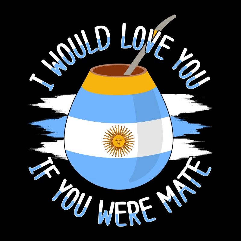 Argentinien-Flagge Argentinischer Yerba Mate Tee