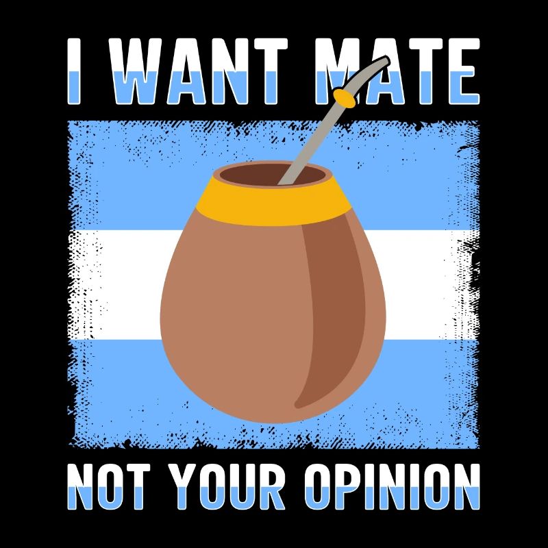 Argentinien-Flagge Argentinischer Yerba Mate Tee