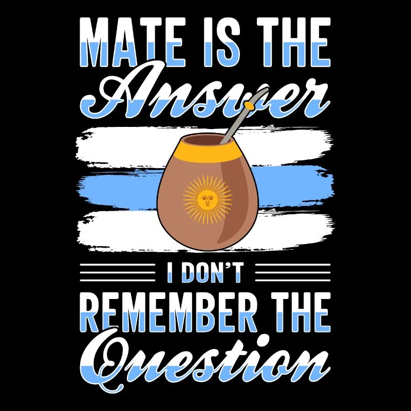 Argentinien-Flagge Argentinischer Yerba Mate Tee