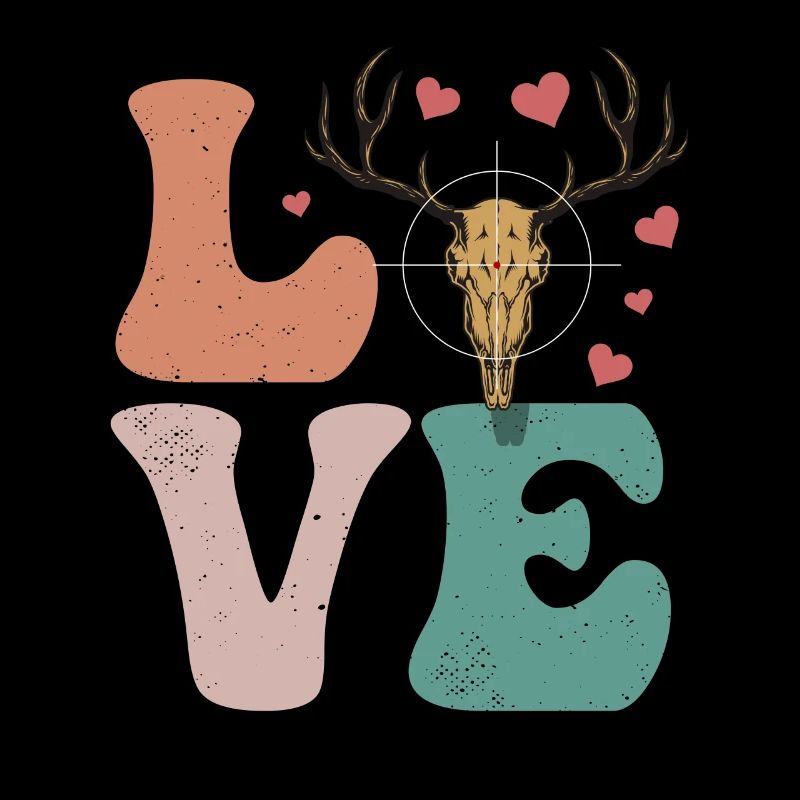 Hirschjagd Jäger Buck LOVE