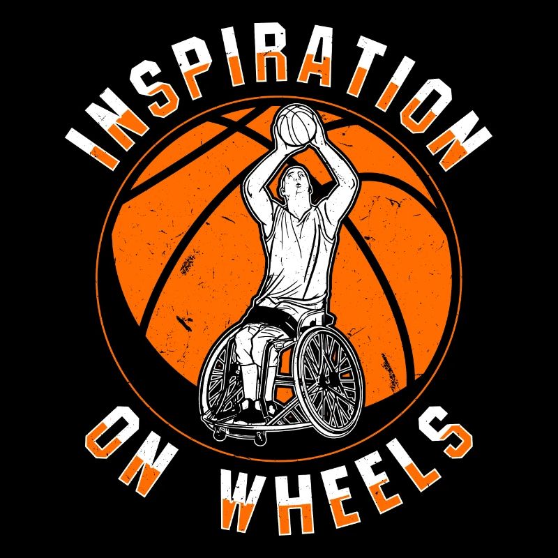 Behinderter behinderter Rollstuhlbasketballspieler