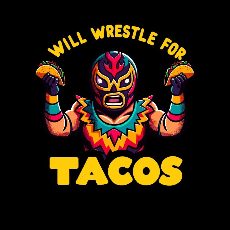 Lutteur mexicain Lucha Libre Taco
