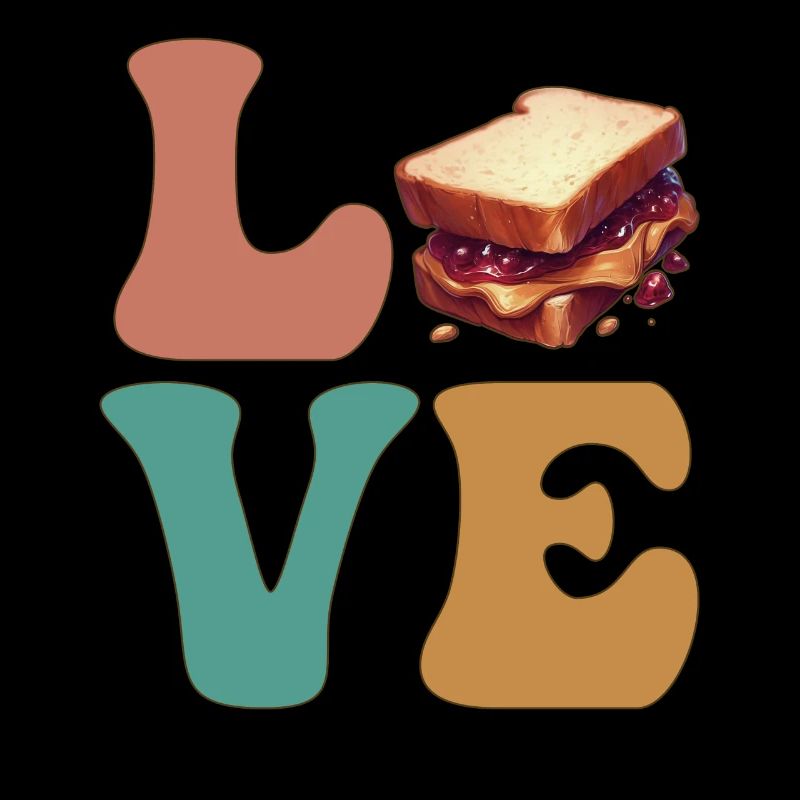 Erdnussbutter und Gelee PB & J