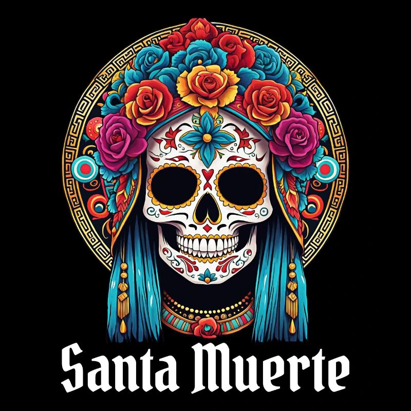 Santisima Muerte Dia De Los Muertos Mexican