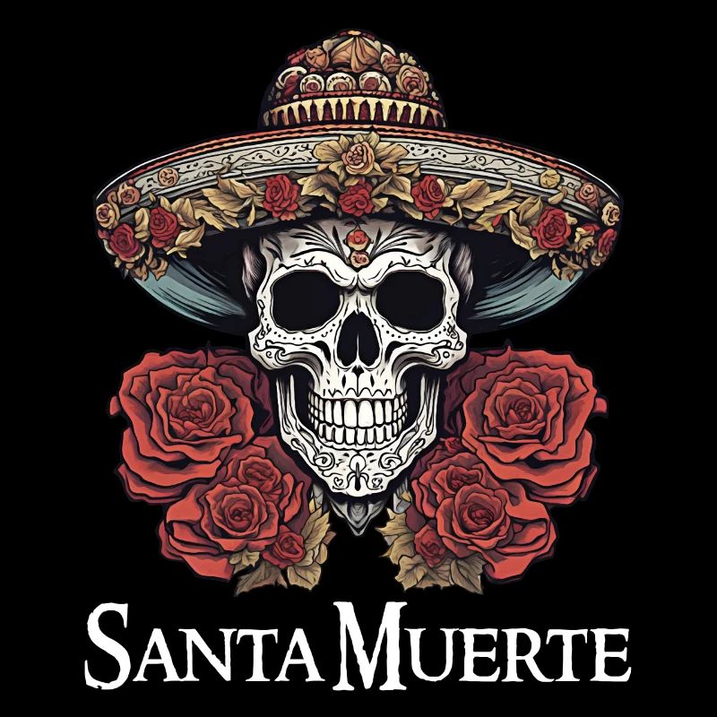 Santisima Muerte Dia De Los Muertos Mexican