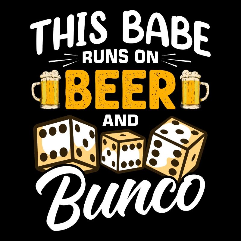 Dieses Babe Läuft Auf Bier Und Bunco Design