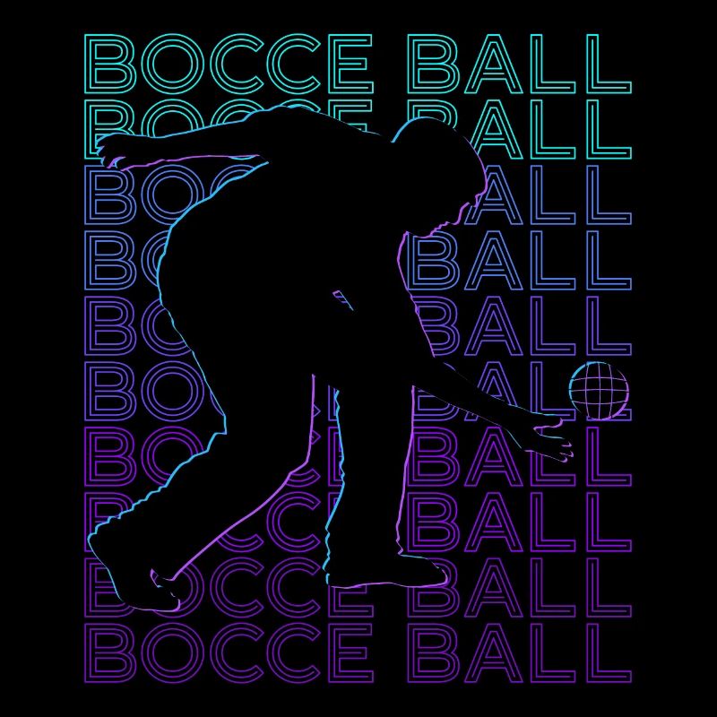 Boccia-Spieler Retro