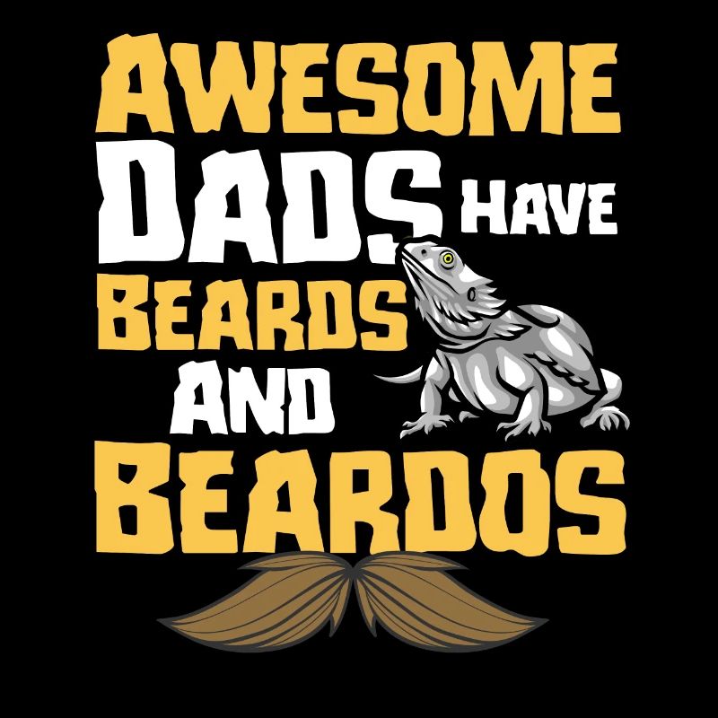 Funny bearded dragon dad