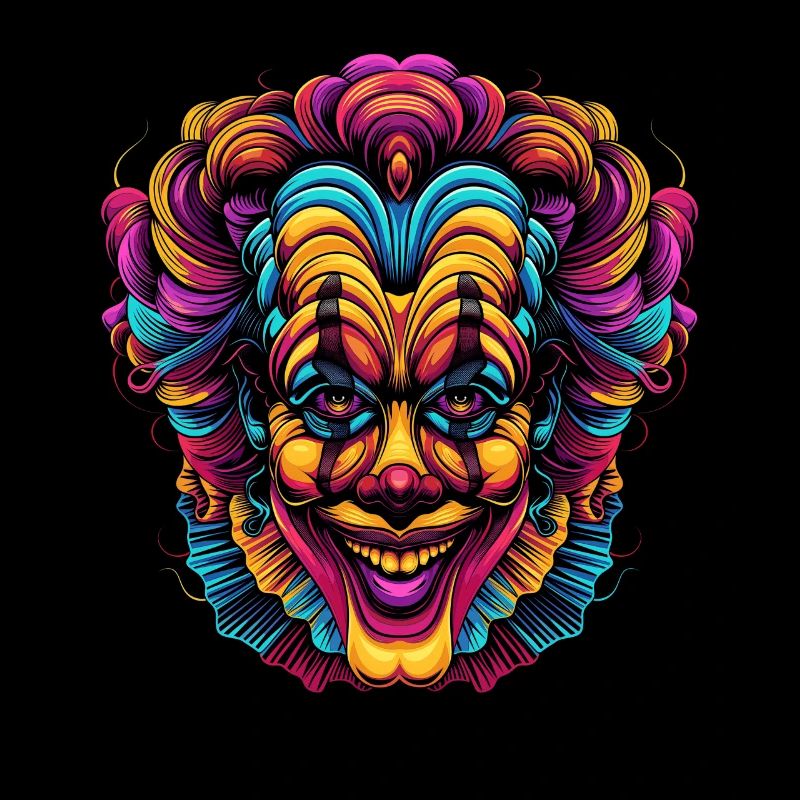 Clowncore, Esthétique, Coloré, Cirque, Clown, Effrayant