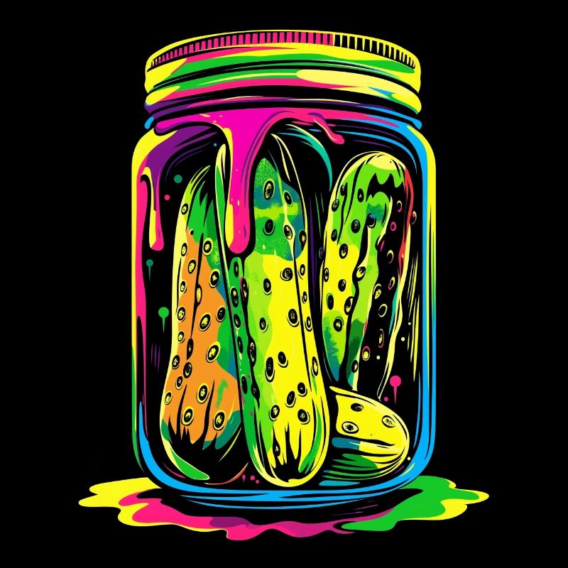 Cucumber Dill Jar Popart