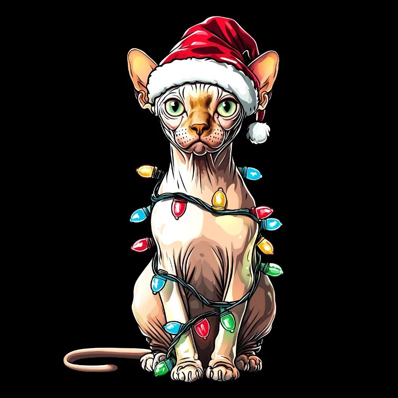 Chapeau de Noël Sphynx Cat Noël