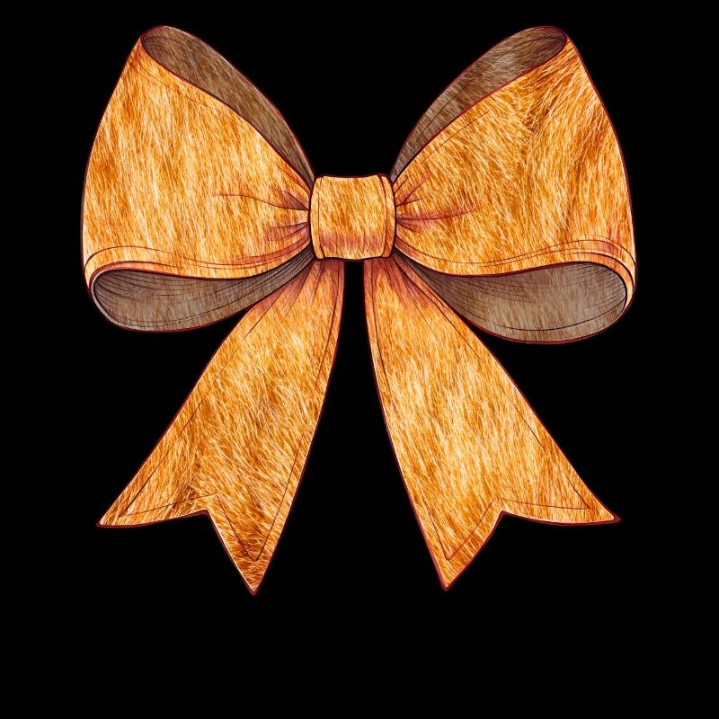 Coquette Bow Orange Katze Tabby Katze Orange Fell