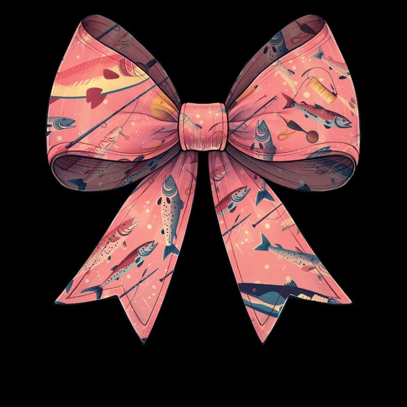 Coquette Bow Pêche Poisson Pêche Rose