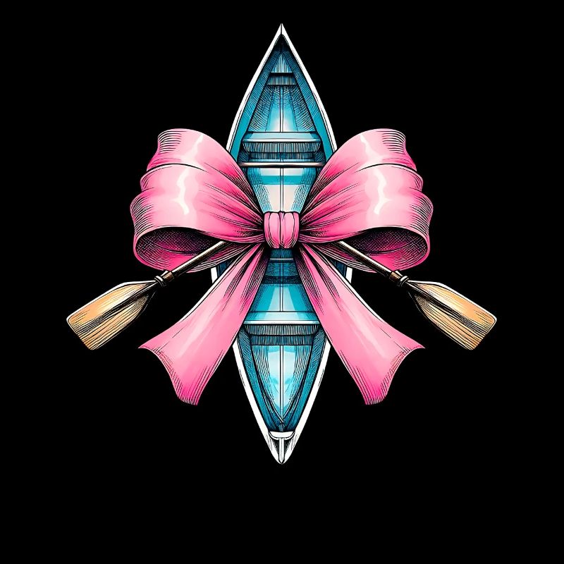 Coquette Bow Aviron Rameur Paddle Rose