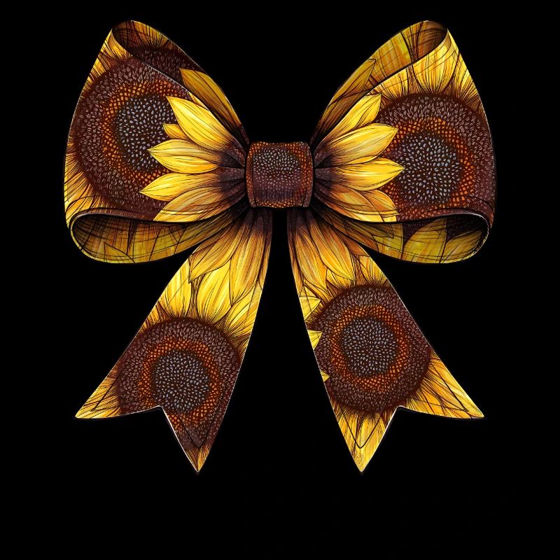 Coquette Bow Sunflower Pattern Plant Mom