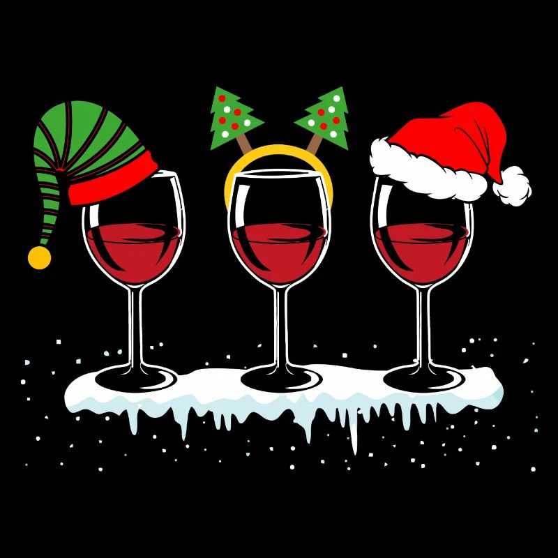 Weinglas Weihnachten