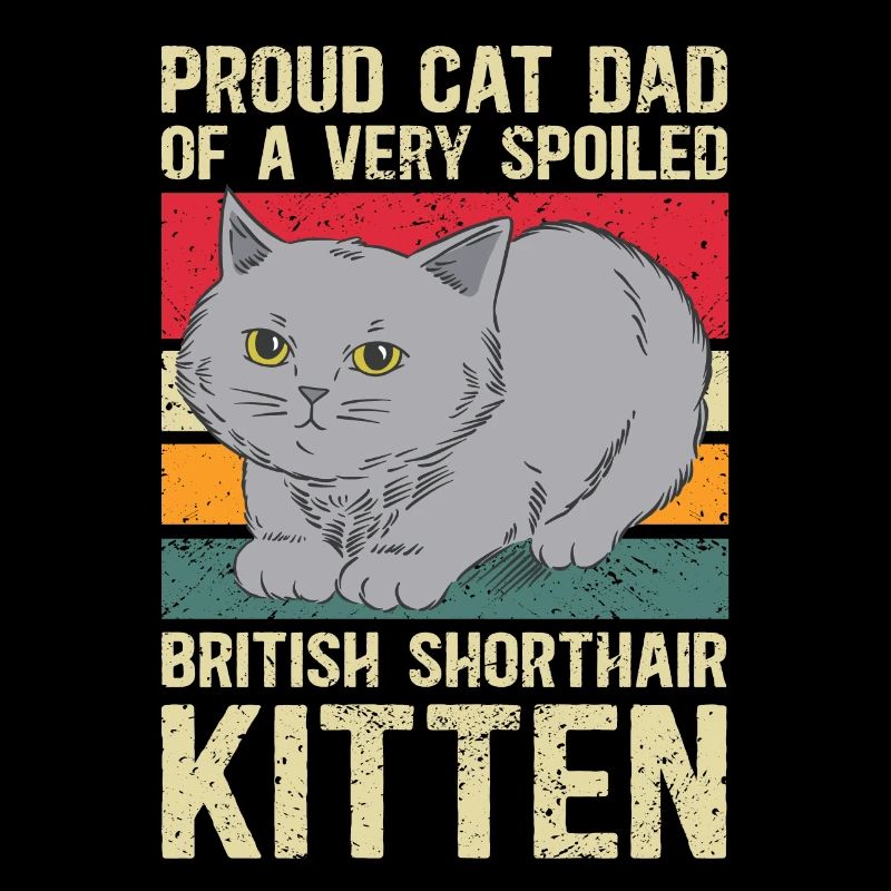 British Shorthair Dad Cat Gift