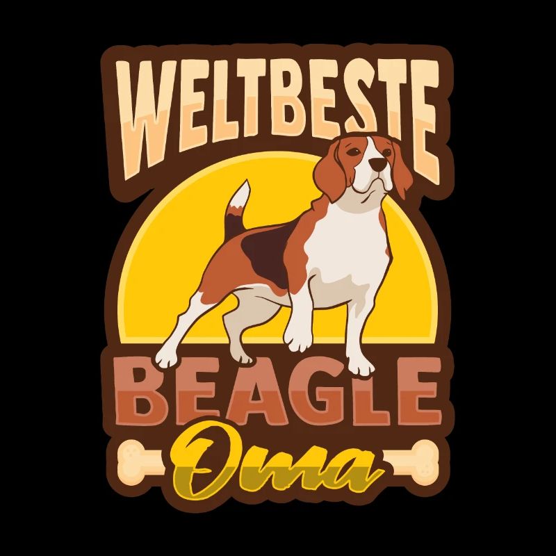 Weltbeste Beagle Oma Design Hundehalter Oma