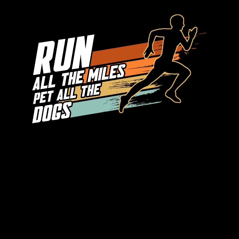 Coureur Marathon Chien Mère Chiens Mère