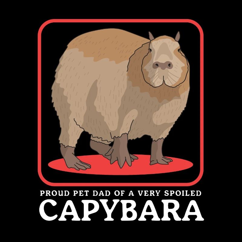 Capybara Dad Capybaras Wasserschwein Geschenk