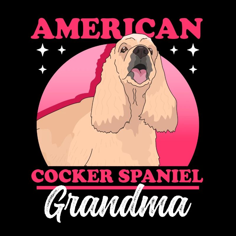 American Cocker Spaniel Granny Dogs Gift
