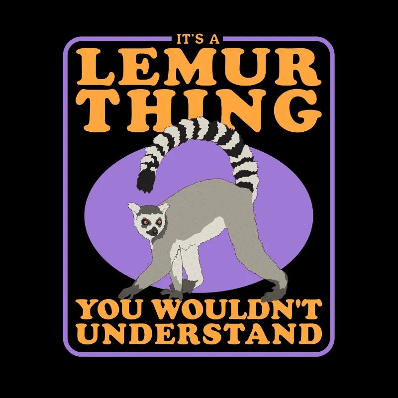 Lémurien à queue annelée lémurien lémurien ringtail cadeau