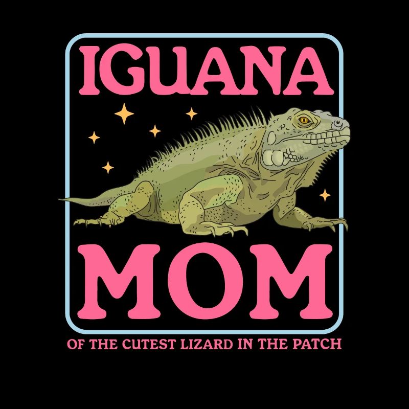 Iguana Mom Reptiles Lizard Iguanas Gift