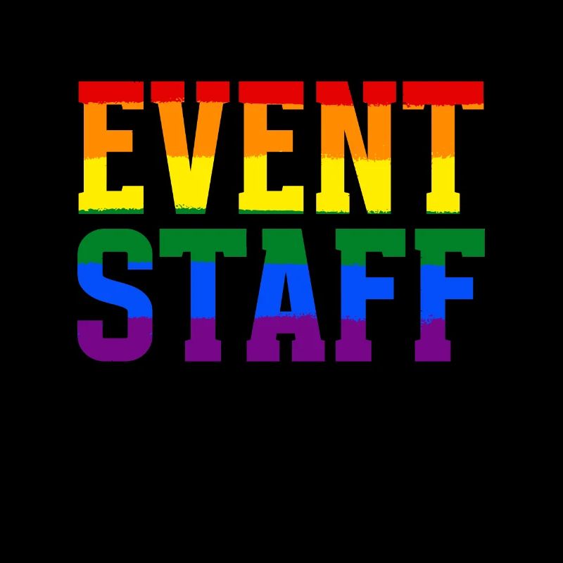 Event Staff Front Design Party Crew Pride LGBT