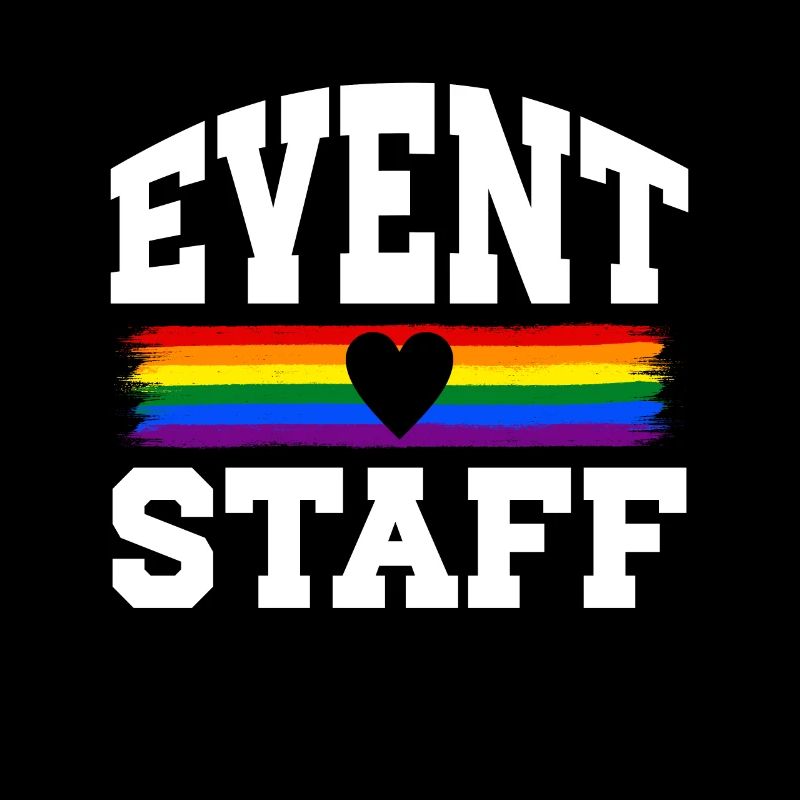Event Staff Front Design Party Crew Pride LGBT