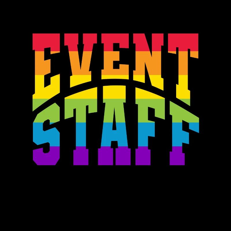 Event Staff Front Design Party Crew Pride LGBT