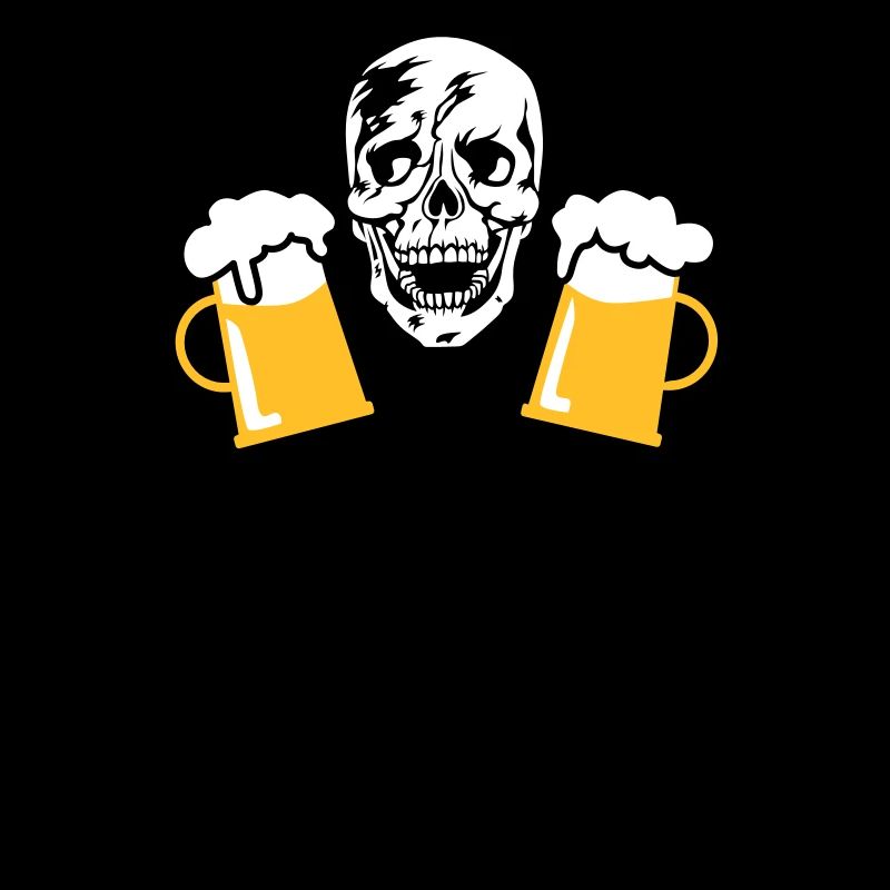 83 Totenkopf Skull 2 Bier DRINKING TEAM Beer