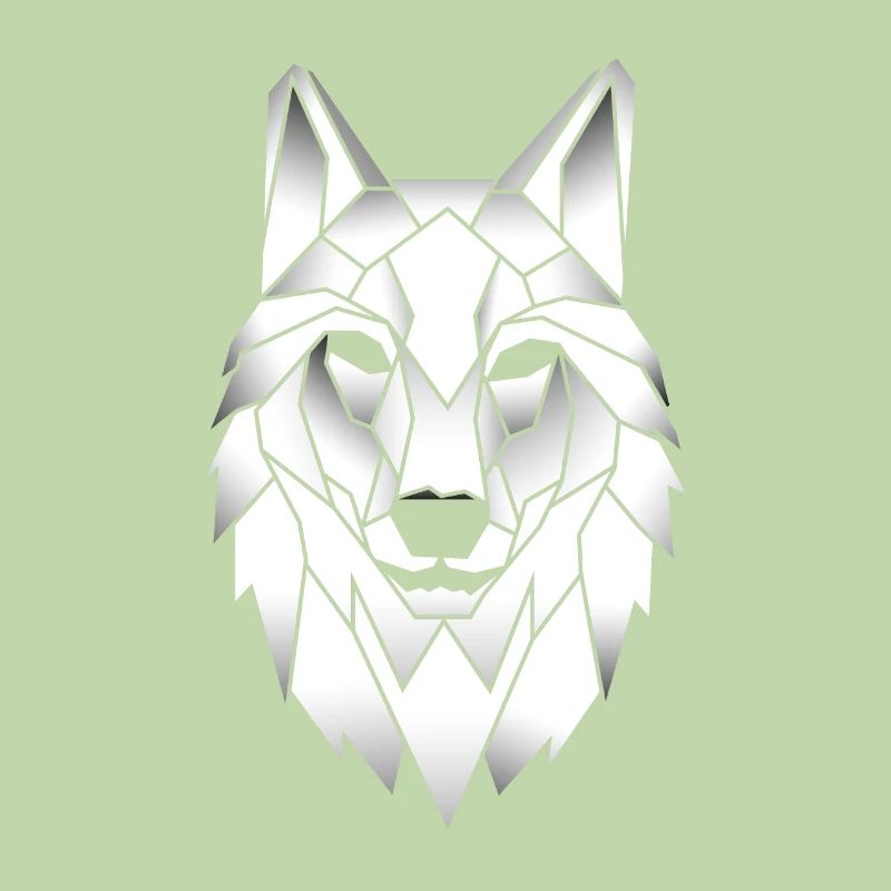 Wolf Polygon Effekt Tattoo Wölfe Geschenk